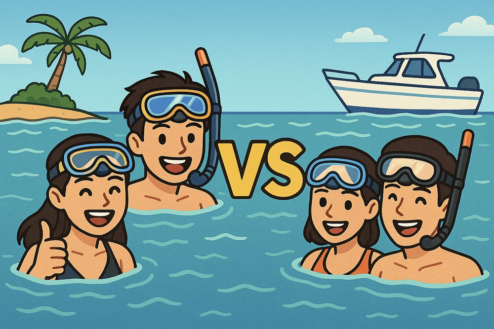 오키나와 푸른 동굴 비치 엔트리 보트 차이점 썸네일